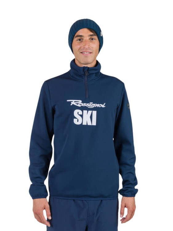 Bluza narciarska Rossignol Signature Ski HZ Fleece granatowa