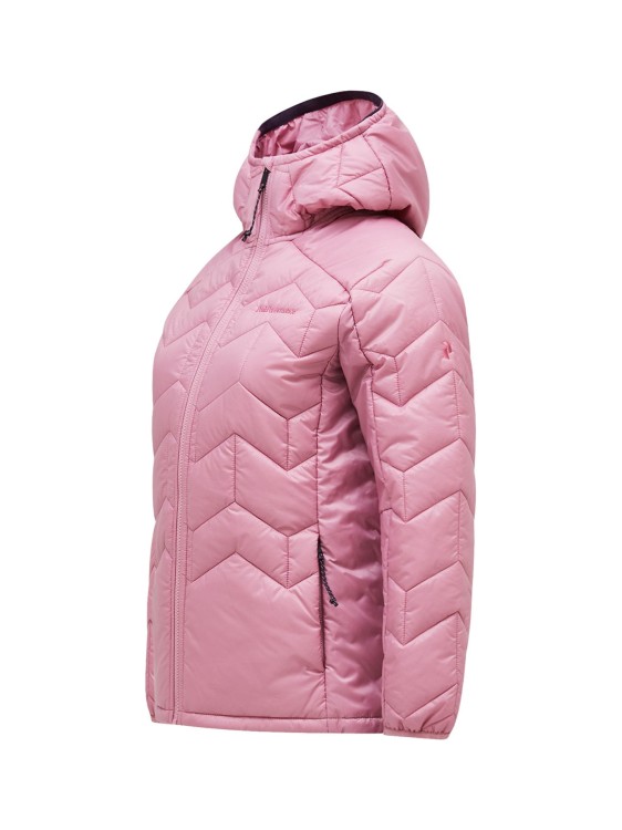 Kurtka Peak Performance damska Elevate Liner Hood różowa