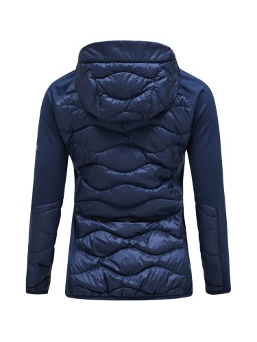 Kurtka Peak Performance damska Helium Down Hybrid Hood granatowa 24/25