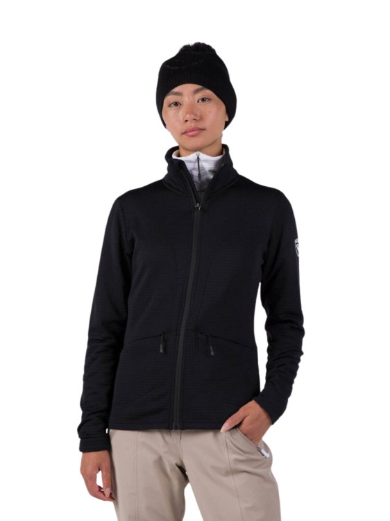 Bluza narciarska Rossignol W Blackside Fleece FZ czarna