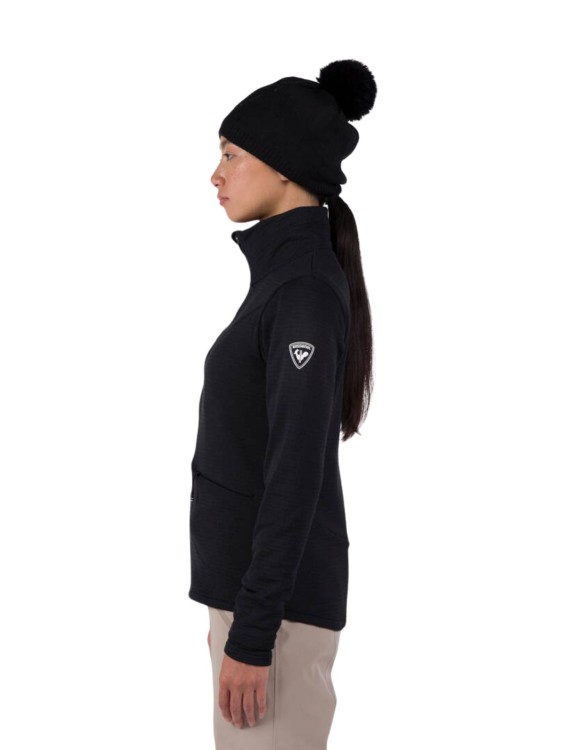 Bluza narciarska Rossignol W Blackside Fleece FZ czarna