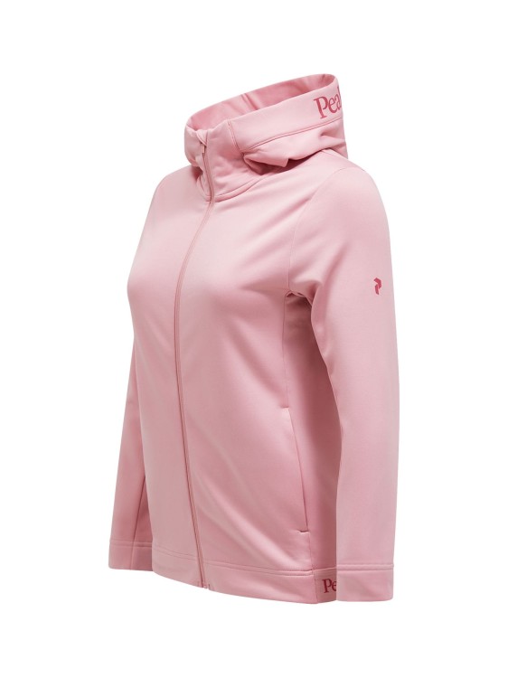 Bluza Peak Performance damska Rider Tech Zip Hood różowa 24/25