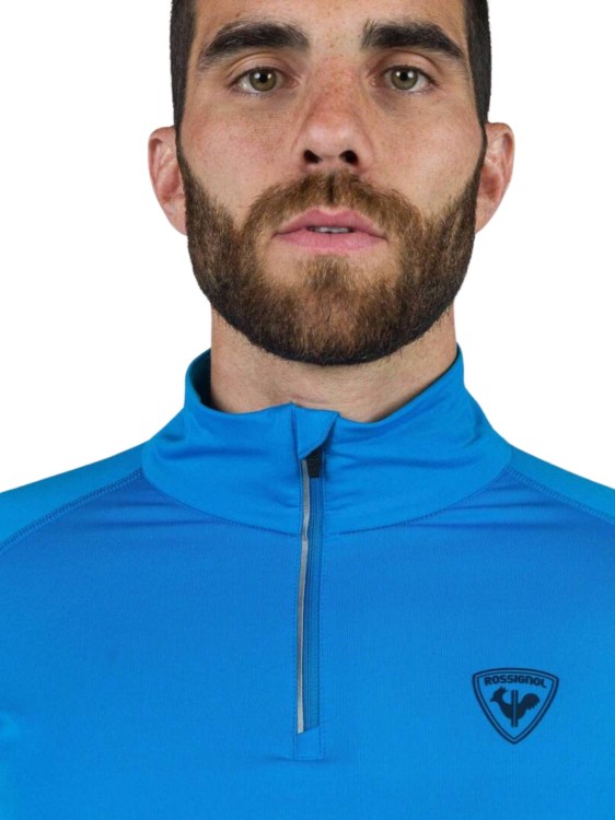 Koszulka termoaktywna Rossignol Classique 1/2 Zip niebieska