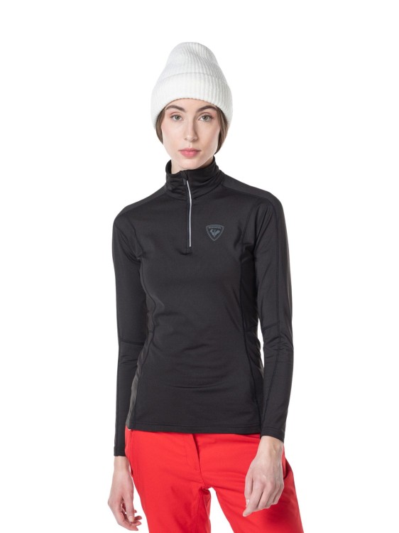 Koszulka termoaktywna Rossignol W Classique 1/2 Zip czarna