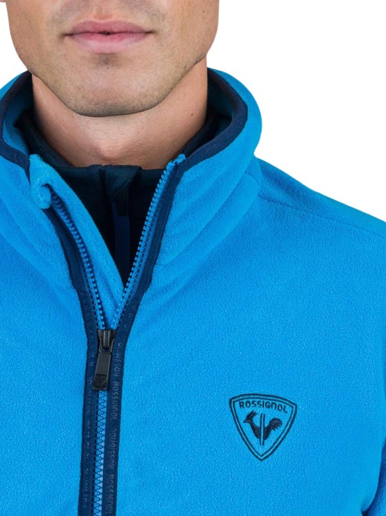 Bluza Rossignol męska Strawpile Fleece FZ niebieska