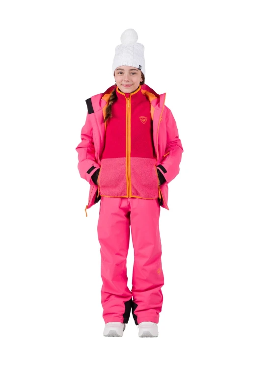 Bluza Rossignol JR Alltrack Fleece różowa