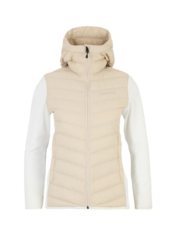 Kurtka Peak Performance damska Frost Down Hybrid Hood beżowy