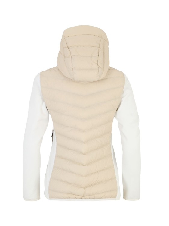 Kurtka Peak Performance damska Frost Down Hybrid Hood beżowy
