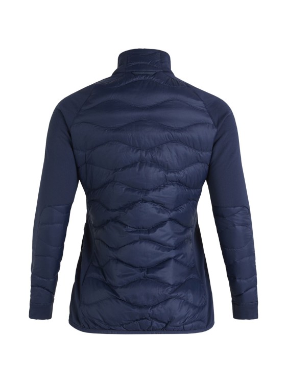 Kurtka Peak Performance damska Helium Down Hybrid granatowa
