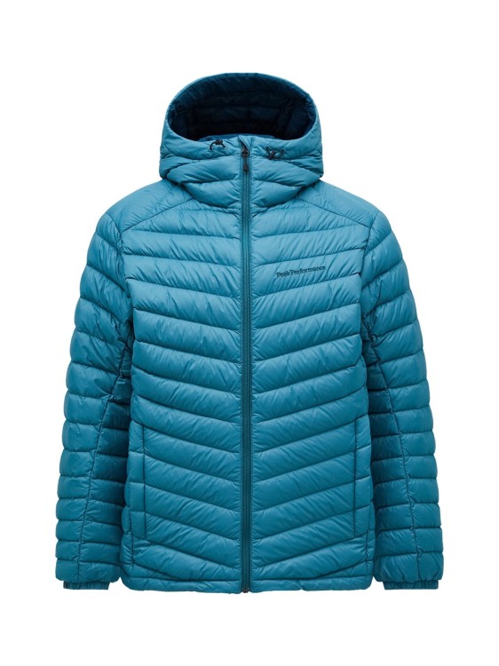 Kurtka Peak Performance męska Frost Down Hood turkusowy 24/25