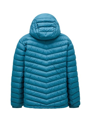 Kurtka Peak Performance męska Frost Down Hood turkusowy