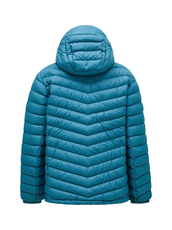 Kurtka Peak Performance męska Frost Down Hood turkusowy