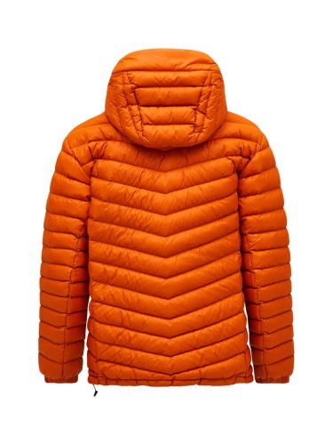 Kurtka Peak Performance męska Frost Down Hood pomarańczowa