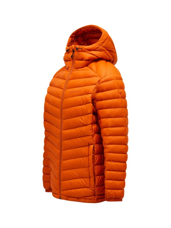 Kurtka Peak Performance męska Frost Down Hood pomarańczowa