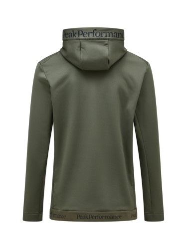 Bluza Peak Performance męska Rider Tech Zip Hood zielona 24/25