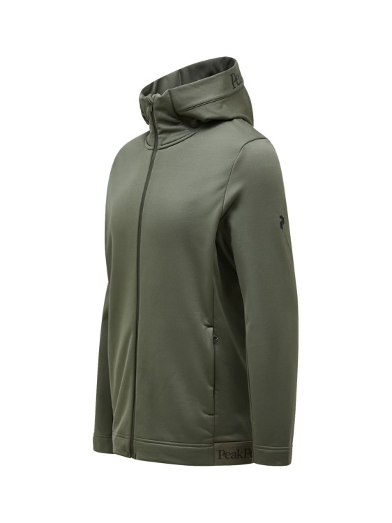Bluza Peak Performance męska Rider Tech Zip Hood zielona 24/25