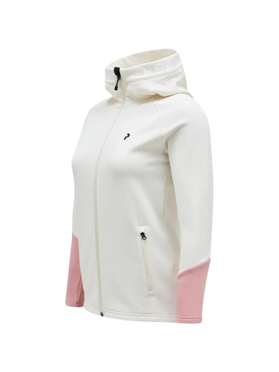 Bluza Peak Performance damska Rider Zip Hood biała
