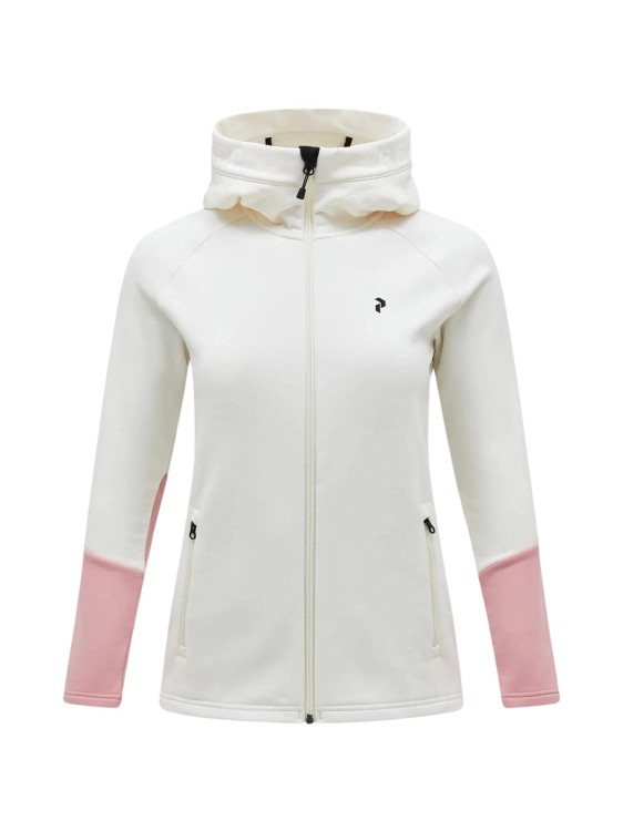 Bluza Peak Performance damska Rider Zip Hood biała