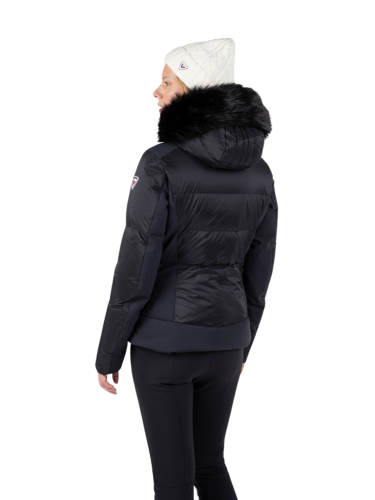 Kurtka narciarska Rossignol damska W Direttissima Down JKT czarna