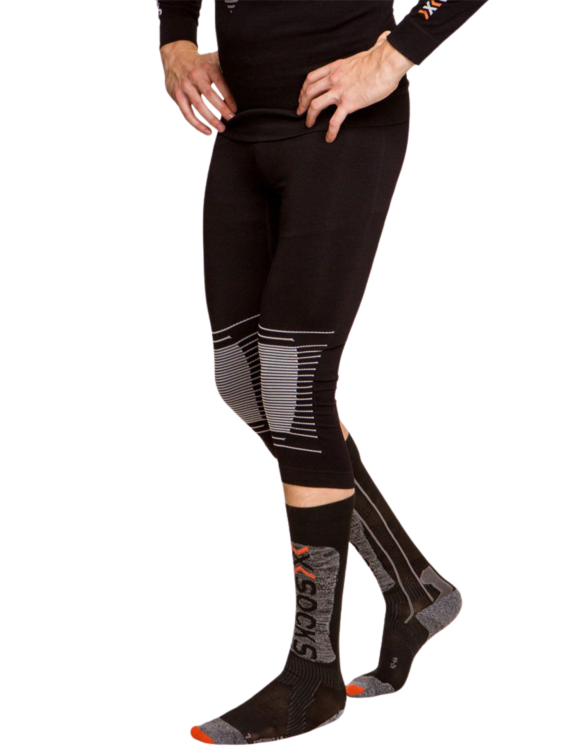 Legginsy termoaktywne 3/4 X-Bionic Energizer 4.0 czarno-białe