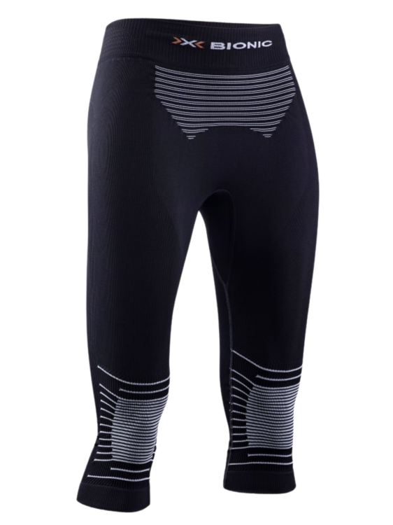 Legginsy termoaktywne 3/4 damskie X-Bionic Energizer 4.0 czarno-białe