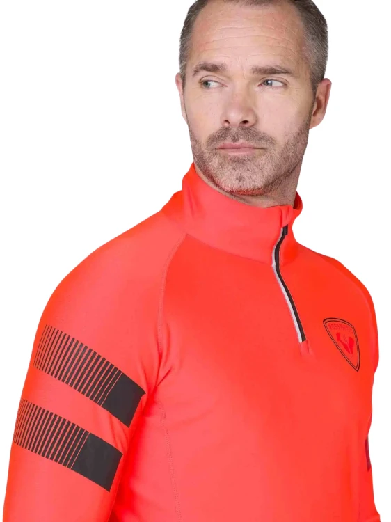 Bluza Rossignol Classique Hero 1/2 Zip pomarańczowa