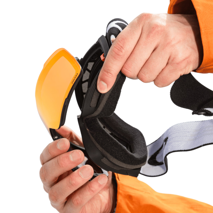 Gogle narciarskie Oakley - Line Miner Pro L niebieskie