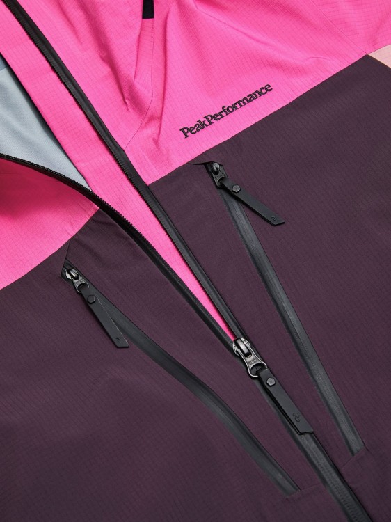 Kurtka Peak Performance damska Vertical GORE-TEX Pro 3L fuksjowa