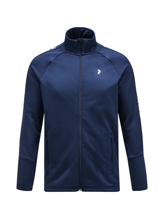 Bluza Peak Performance męska Rider Zip Jacket granatowa