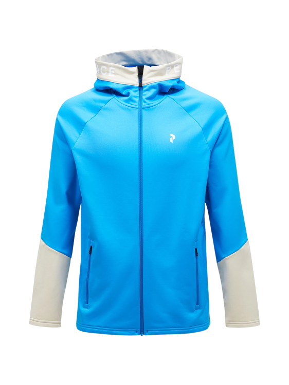 Bluza Peak Performance męska Rider Zip Hood niebieska