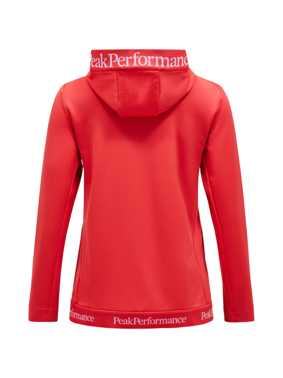 Bluza Peak Performance damska Rider Tech Zip Hood czerwona