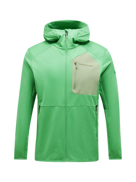 Bluza Peak Performance męska Utility Light Zip Hood zielona