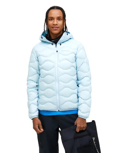 Kurtka Peak Performance puchowa męska Helium Down Hood Jacket niebieska