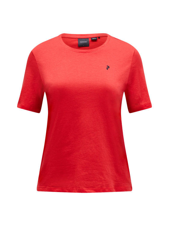 Koszulka Peak Performance damska Explore Graphic Tee czerwona