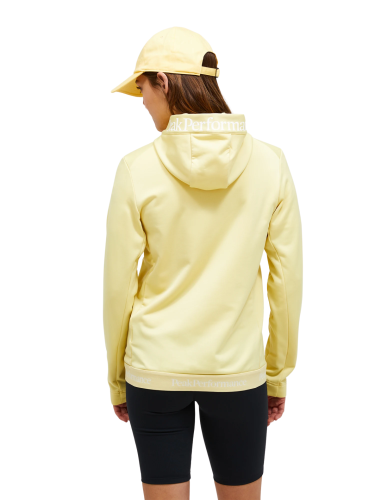 Bluza Peak Performance damska Rider Tech Zip Hood żółta