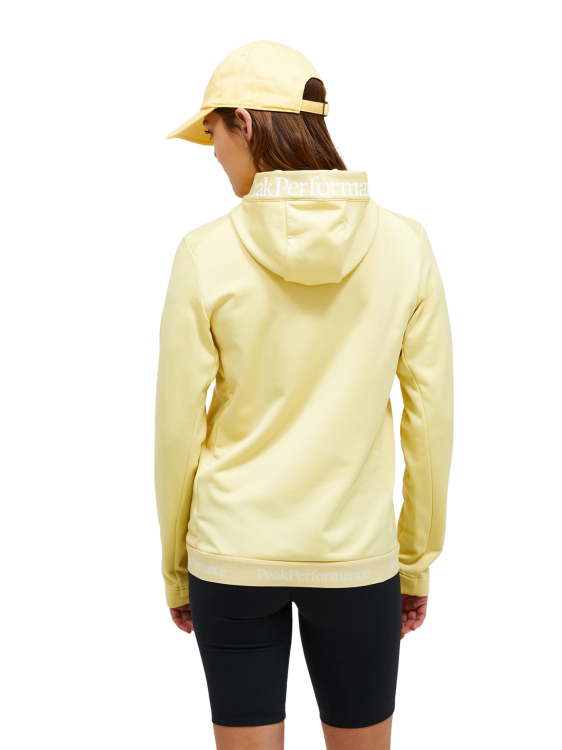 Bluza Peak Performance damska Rider Tech Zip Hood żółta