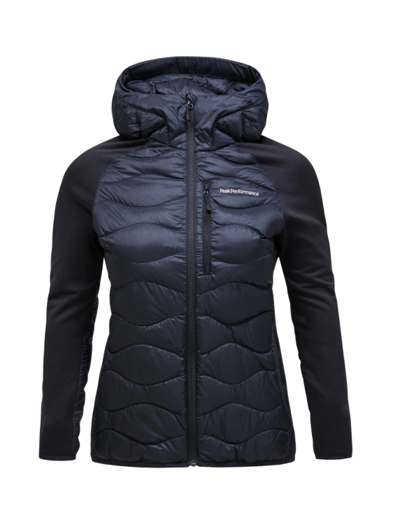 Kurtka puchowa damska Peak Performance Helium Hybrid Down Hood black
