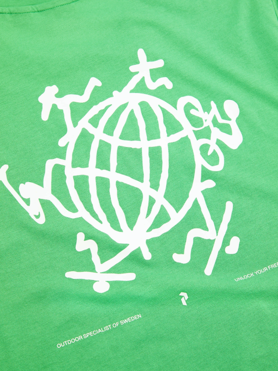 Koszulka Peak Performance męska Explore Graphic Tee zielona