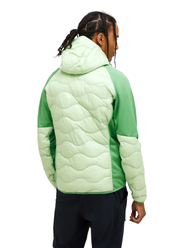 Kurtka Peak Performance puchowa męska Helium Down Hybrid Hood zielona