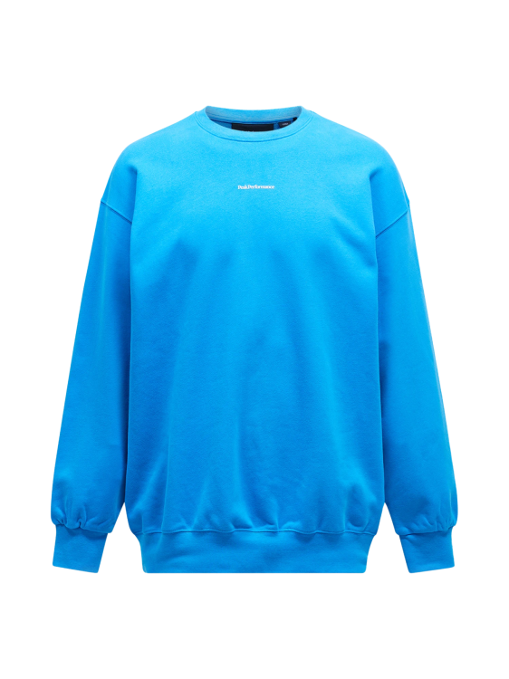 Bluza Peak Performance męska Original Terry Crew niebieska
