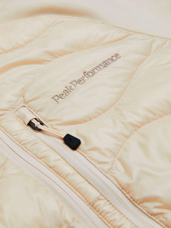 Kurtka Peak Performance puchowa damska Helium Down Hybrid Hood beżowa