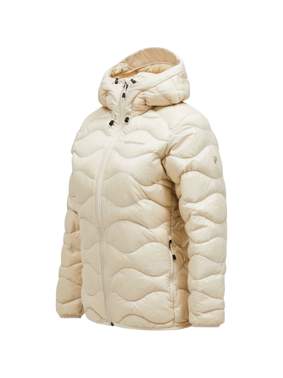 Kurtka Peak Performance puchowa damska Helium Down Hood Jacket beżowa