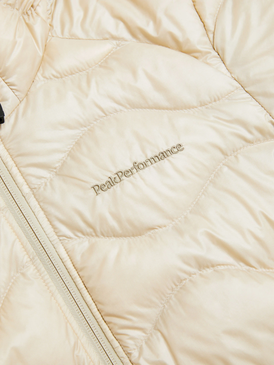 Kurtka Peak Performance puchowa damska Helium Down Hood Jacket beżowa