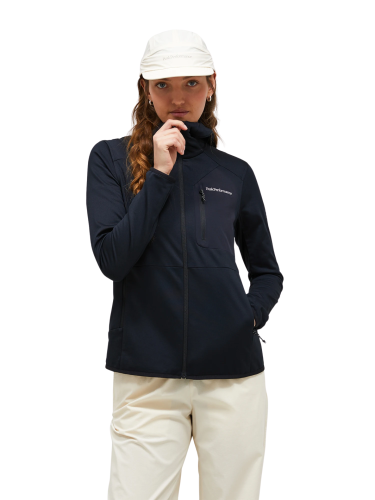 Bluza Peak Performance damska Utility Light Zip Hood czarna