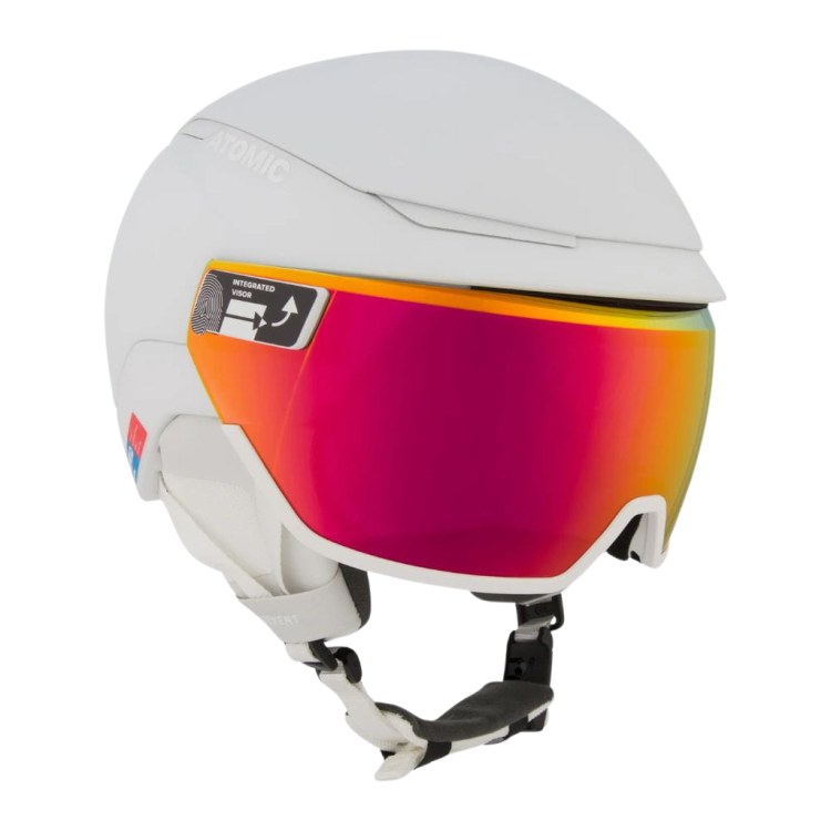 Kask narciarski Atomic Revent Gt Amid Visor Hd biały