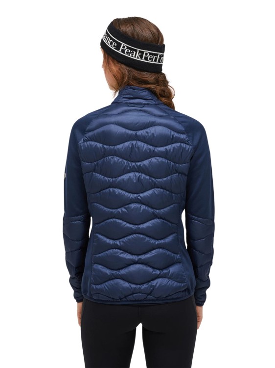 Kurtka Peak Performance damska Helium Down Hybrid Jacket granatowa