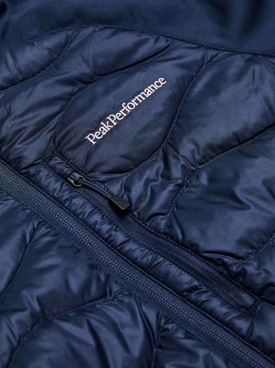 Kurtka Peak Performance damska Helium Down Hybrid Jacket granatowa