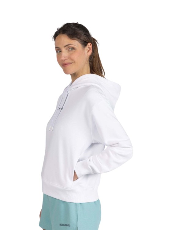 Bluza damska z kapturem Rossignol Waterfall biała