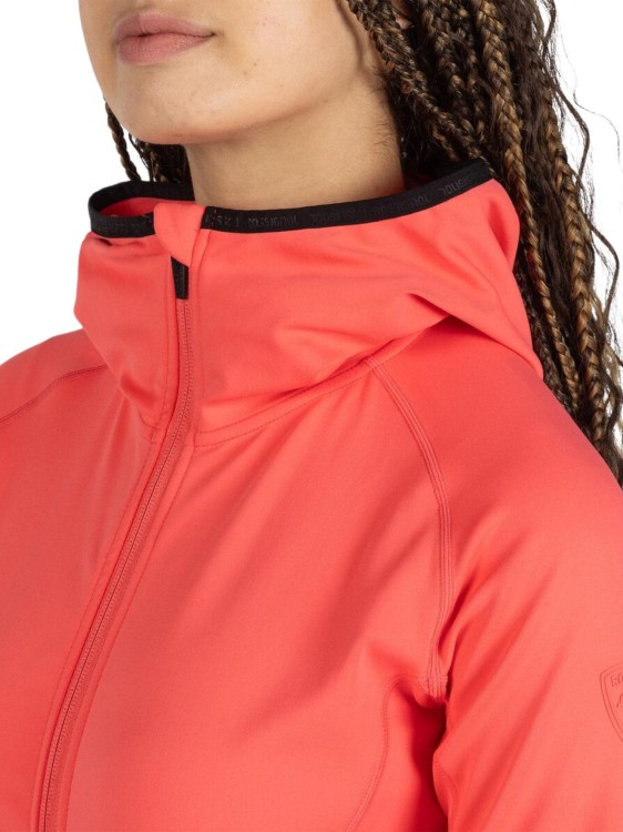 Kurtka damska z kapturem Rossignol Thin Midlayer różowy
