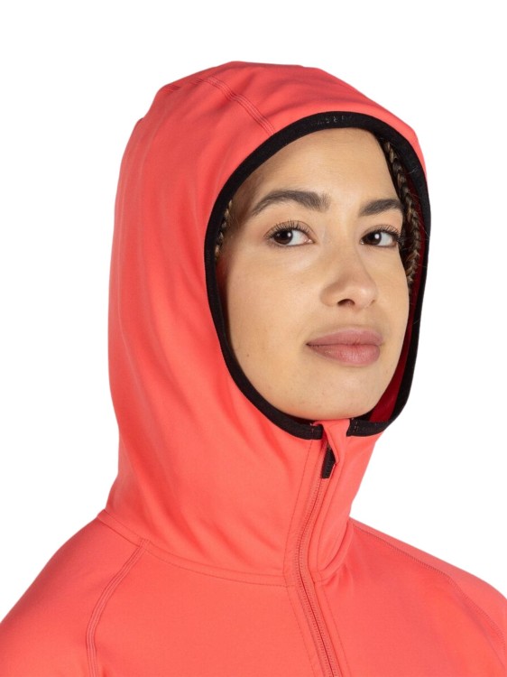 Kurtka damska z kapturem Rossignol Thin Midlayer różowy